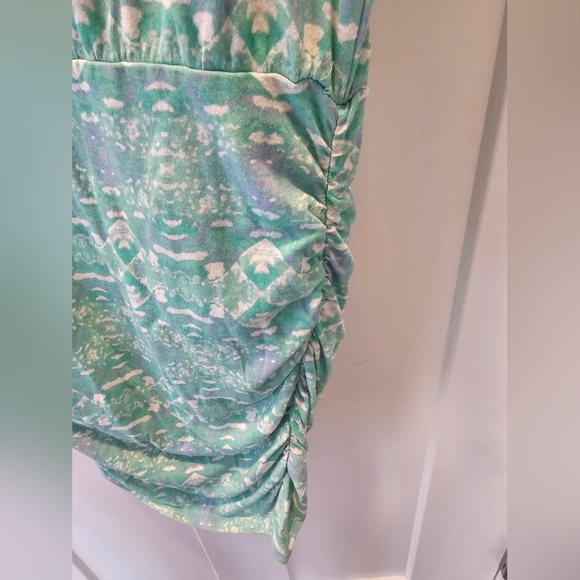 Victoria’s Secret Green Ruched Casual Dress XS Cotton Modal - Picture 2 of 10